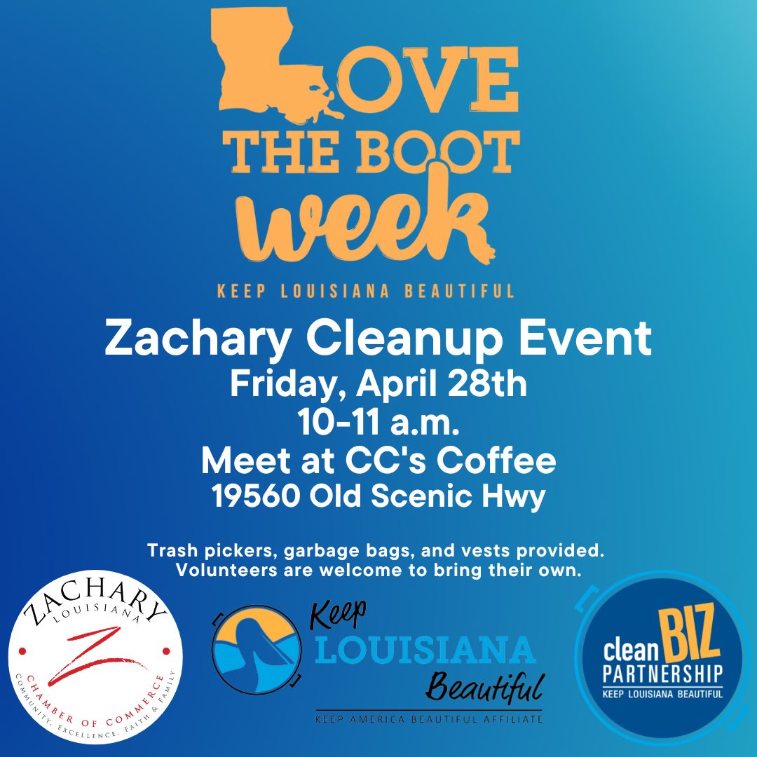 Zachary Joins the Litter Clean-Up Effort on Friday, April 28
