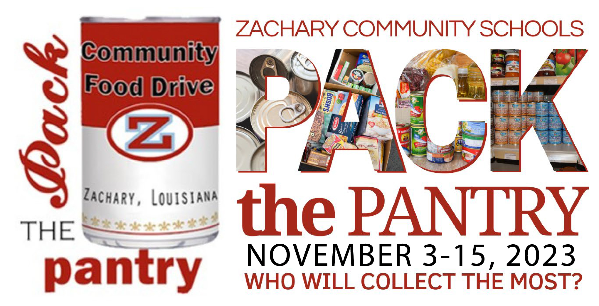 Zachary Community School Pack The Pantry Food Drive Underway